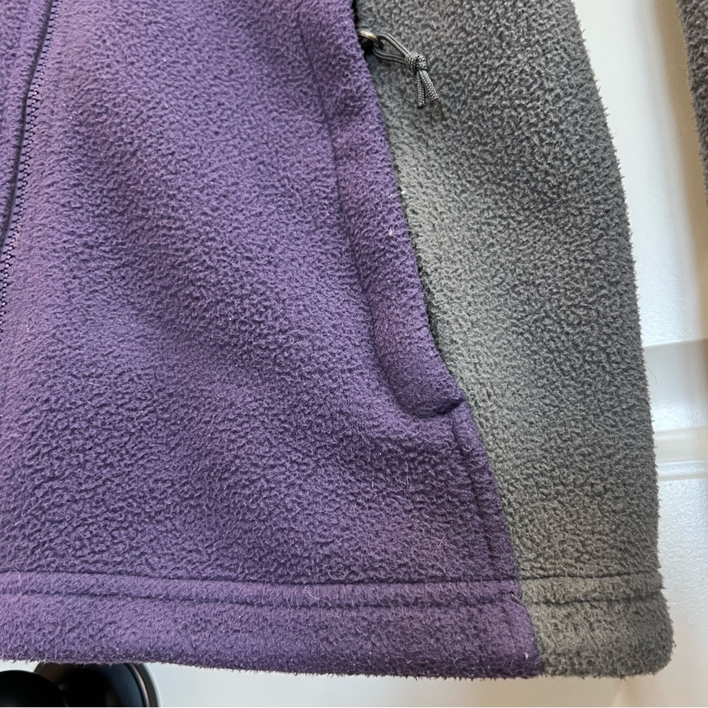 The North Face Womens Fleece Zip Up Jacket in Purple/Gray, Size XS - Picture 5 of 12